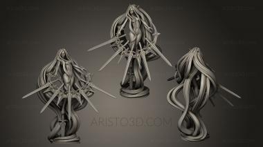 Figurines heroes, monsters and demons (STKM_0292) 3D model for CNC machine